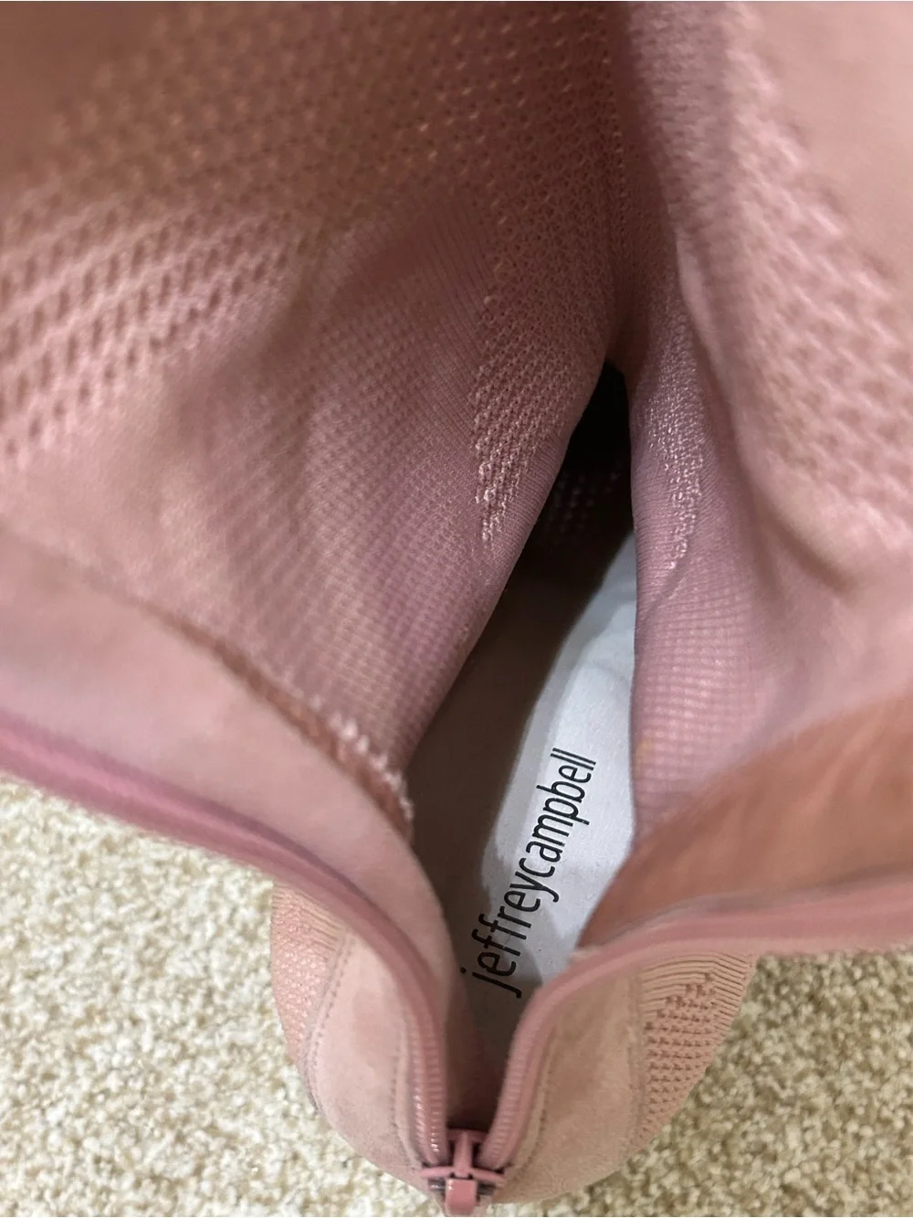 Jeffrey Campbell Dusty Rose Knit Pointed Sock Booties size 9